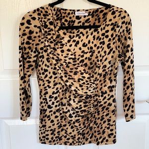 CALVIN KLEIN TOP Cheetah print